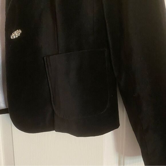 Holiday Black Briggs New York Rhinestone Button Size Medium - Picture 7 of 8